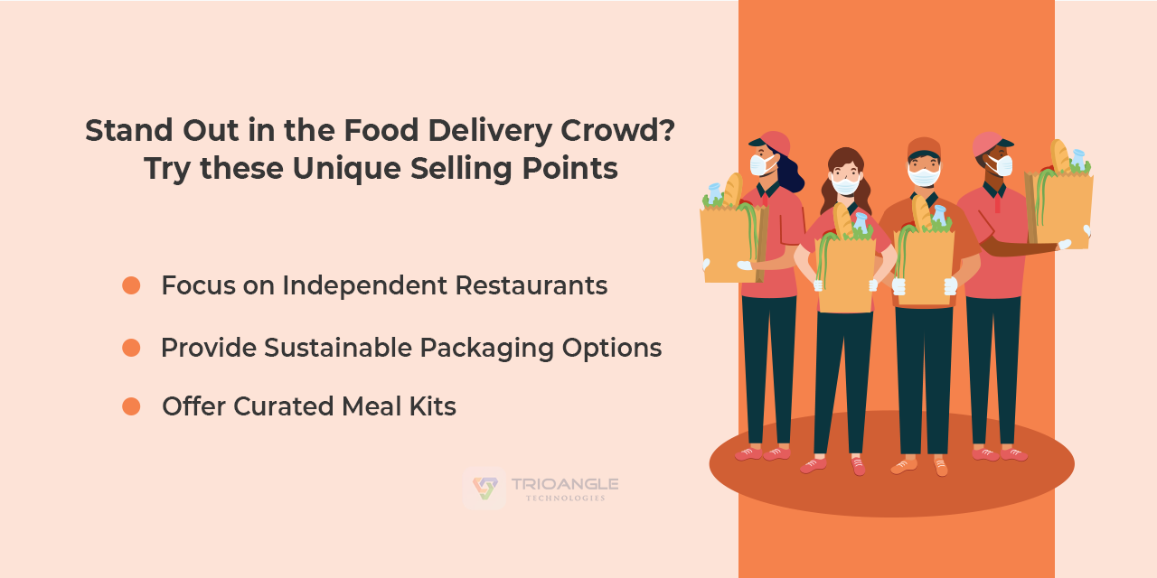 Stand Out in the Food Delivery Crowd? Try these Unique Selling Points