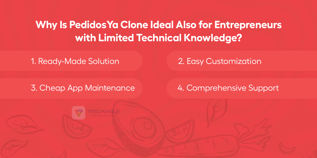 Why Is PedidosYa Clone Ideal Even for Entrepreneurs with Limited Technical Knowledge?